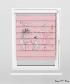 پرده زبرا اتاق کودک دخترانه مدل UNICORN