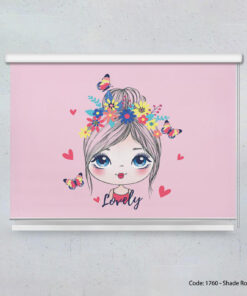 پرده شید بالارو مناسب سیسمونی مدل LOVELY GIRL