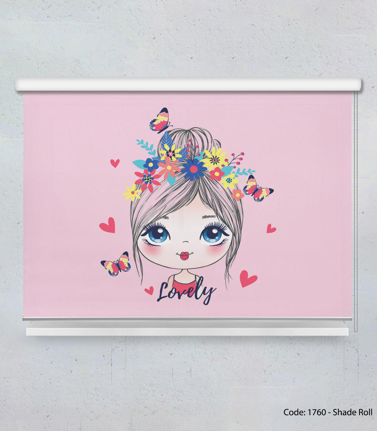 پرده شید بالارو مناسب سیسمونی مدل LOVELY GIRL