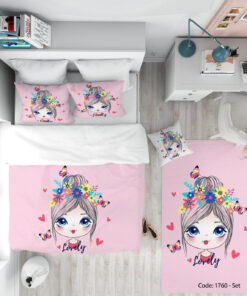 روتختی و ملحفه مناسب سیسمونی مدل LOVELY GIRL