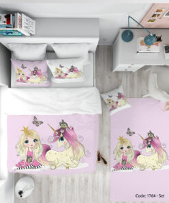 ست روتختی دخترانه صورتی یونیکورن