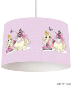 لوستر دخترانه صورتی یونیکورن