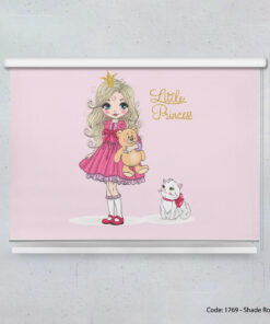 پرده شید بالارو اتاق کودک مدل BEAR AND CAT