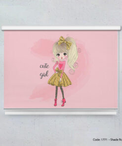 پرده شیدرول دخترانه مدل CUTE GIRL