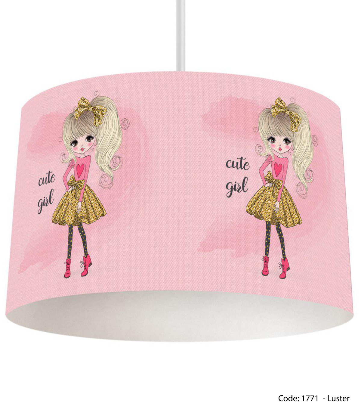 لوستر آباژوری دخترانه مدل CUTE GIRL