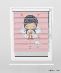 پرده زبرا مناسب سیمونی مدل LOVELY CAT