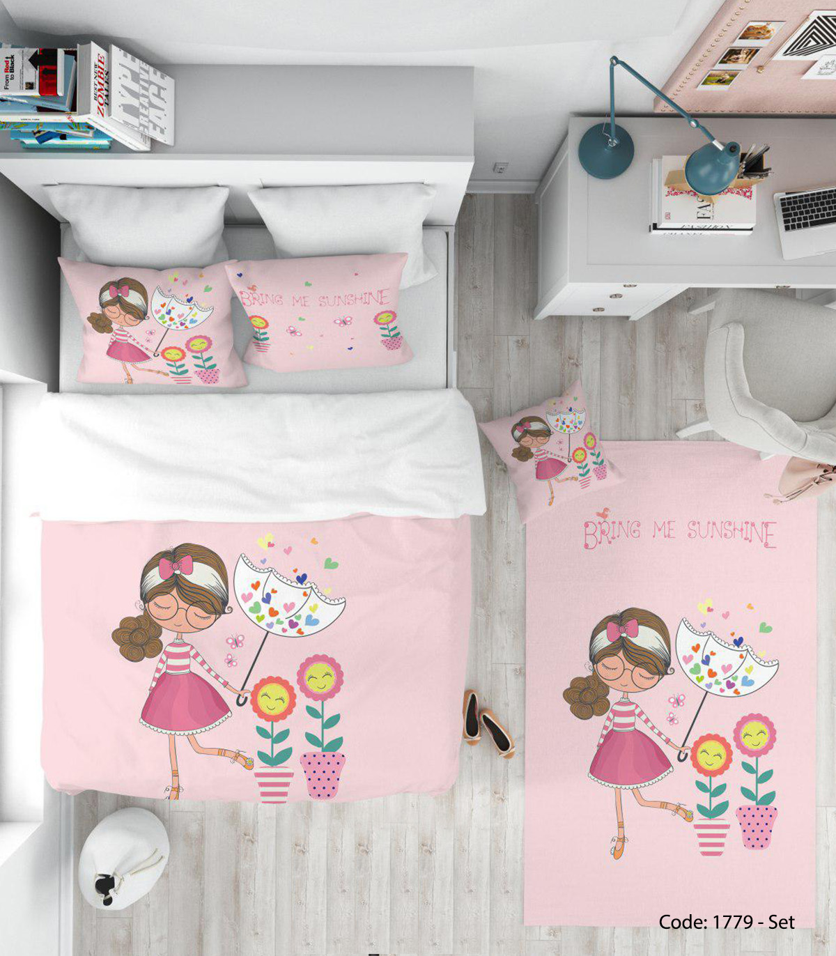 روتختی و ملحفه دخترانه مدل SUNSHINE