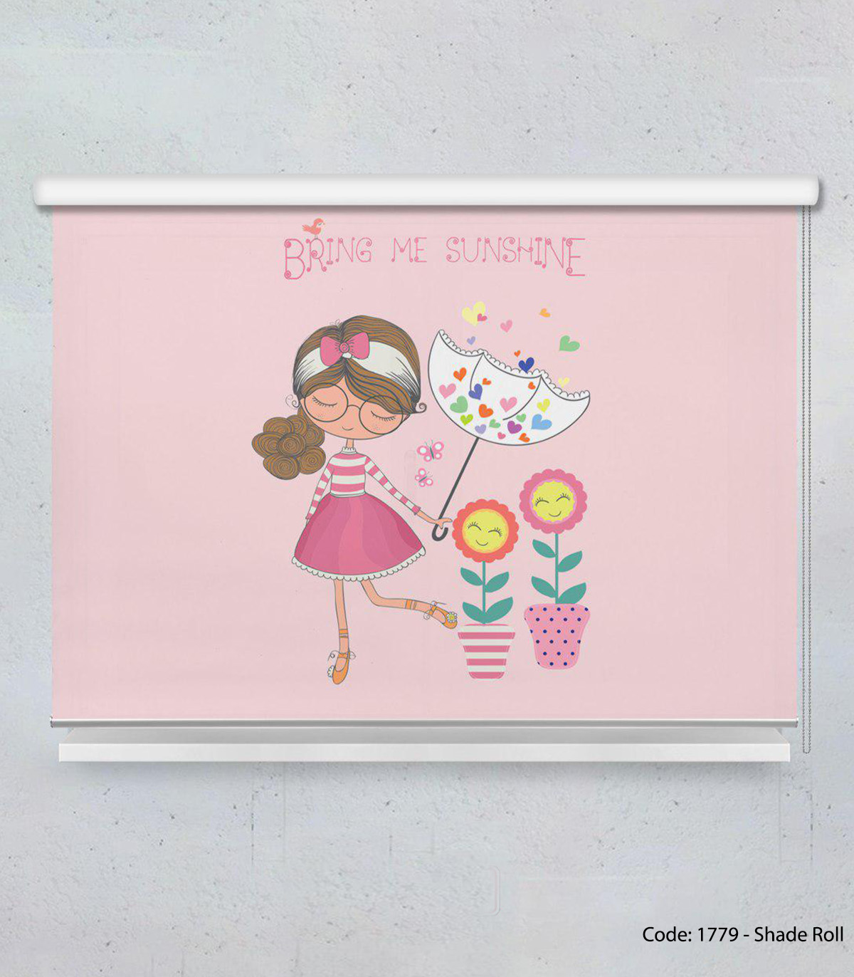 پرده شیدرول دخترانه مدل SUNSHINE