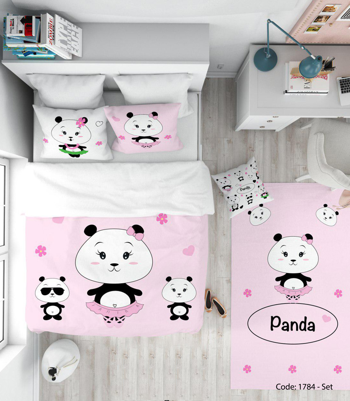 ست روتختی مخصوص اتاق سیسمونی مدل PANDA