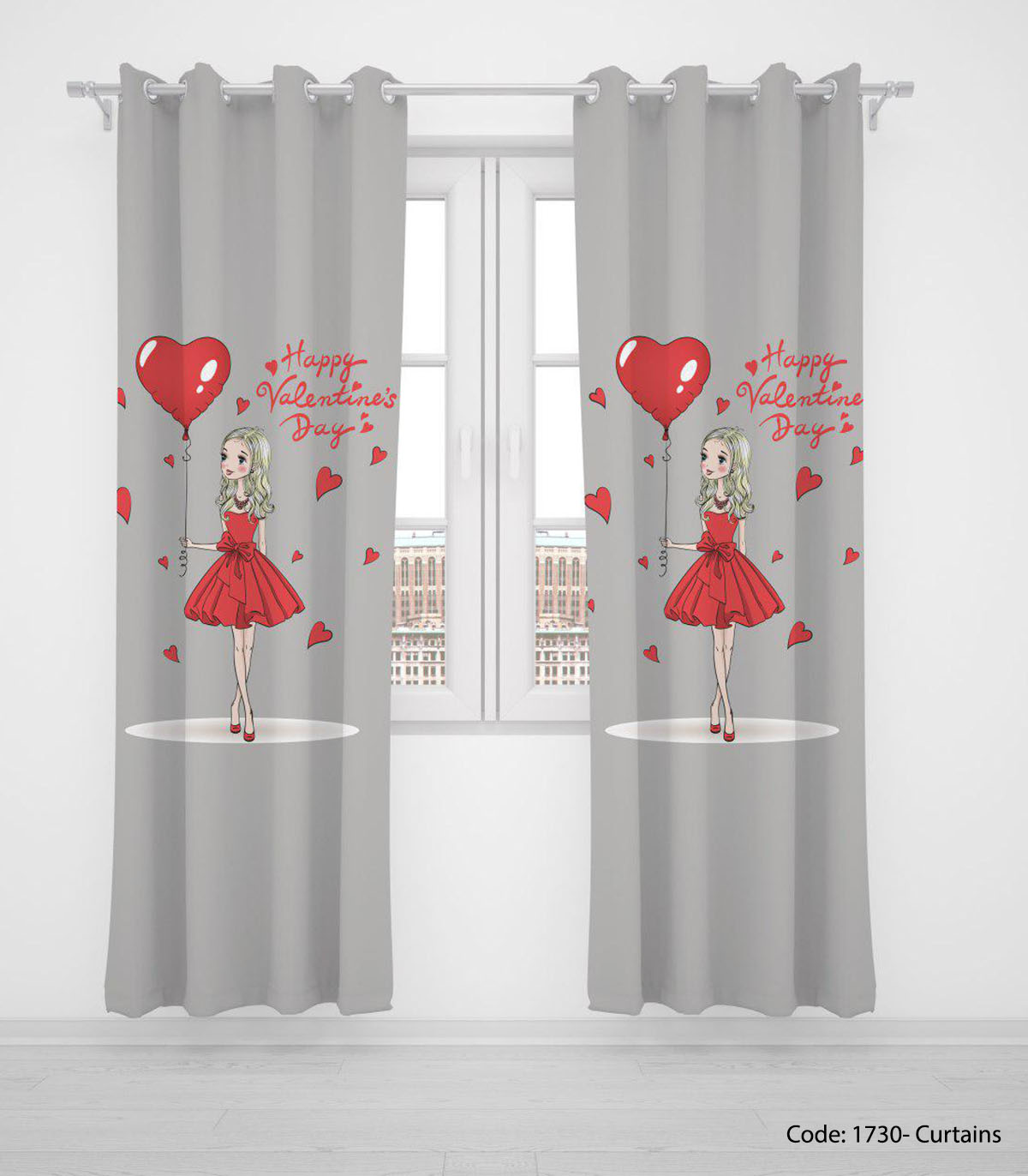 پرده پانچی اتاق نوجوان مدل VALENTINE