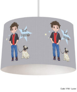 لوستر آباژوری پسرانه مدل BEST FRINDS