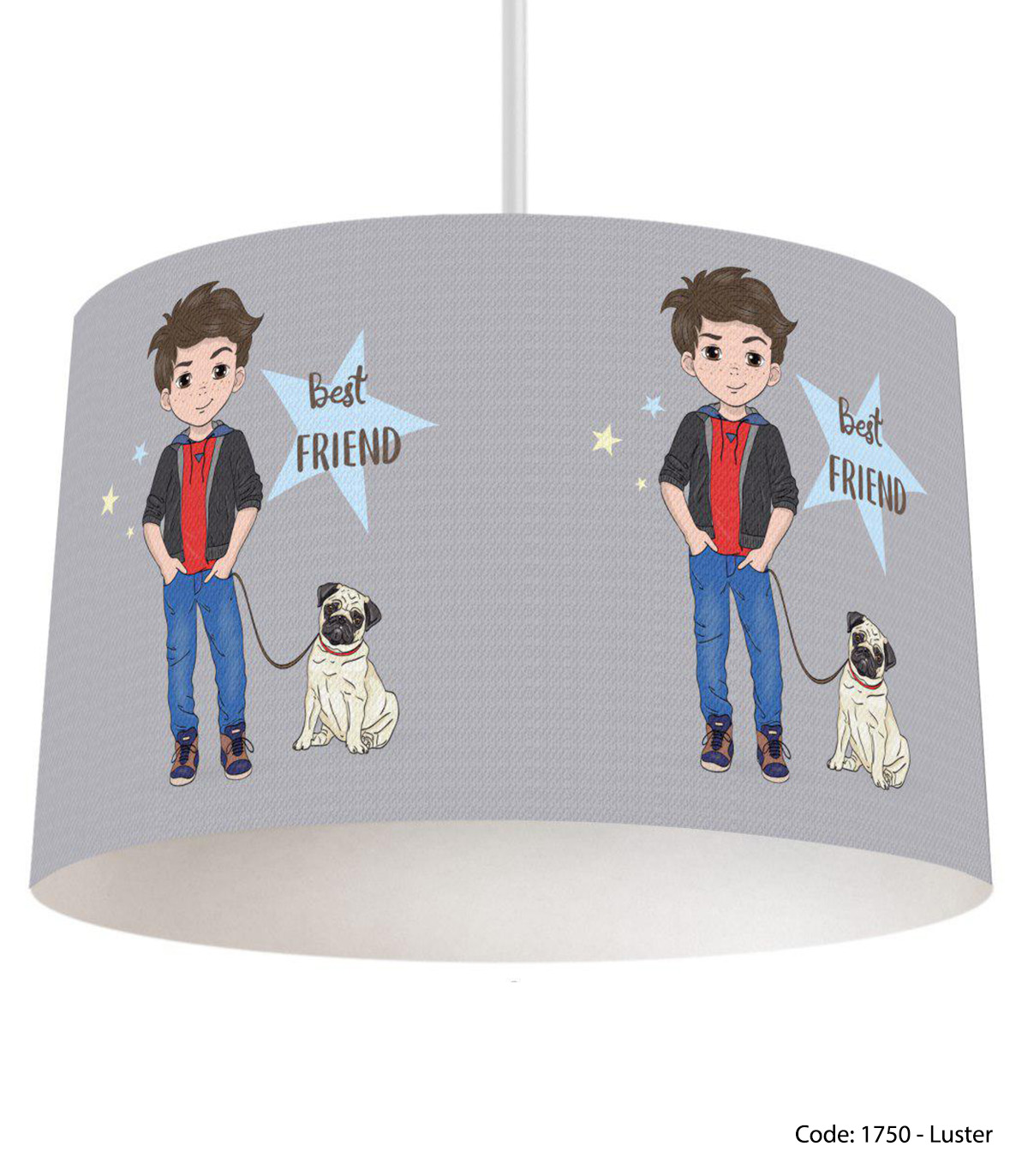 لوستر آباژوری پسرانه مدل BEST FRINDS