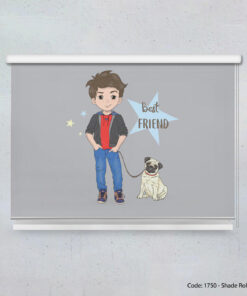 پرده شیدرول پسرانه مدل BEST FRINDS