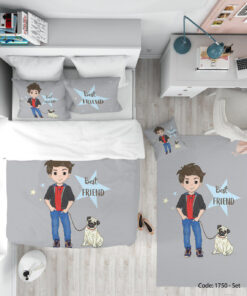 روتختی و ملحفه پسرانه مدل BEST FRINDS