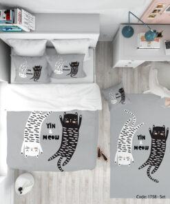 روتختی دخترانه و پسرانه مدل YIN AND MEOW