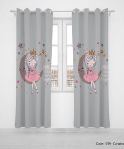 پرده پانچی اتاق کودک مدل SPARKLE