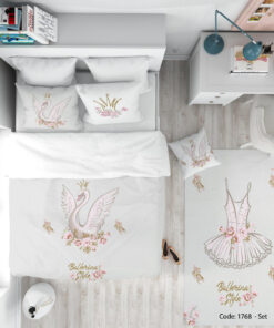 روتختی و ملحفه چاپی اتاق کودک مدل BALLERNA STYLE