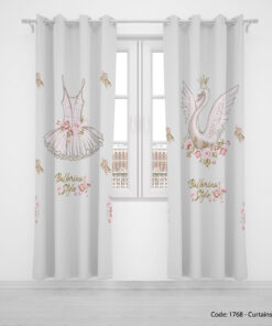 پرده پانچی اتاق کودک مدل BALLERNA STYLE