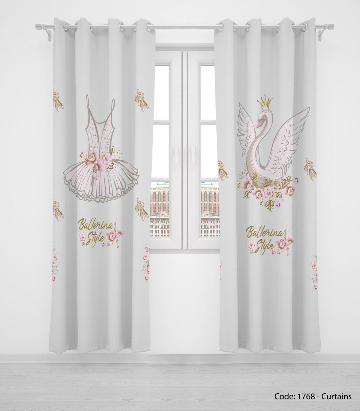 پرده پانچی اتاق کودک مدل BALLERNA STYLE