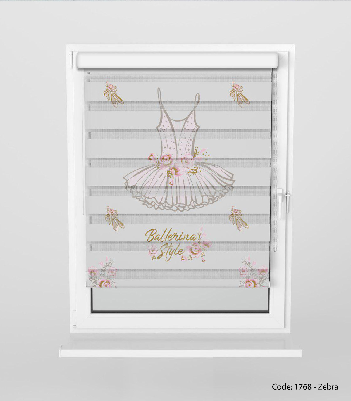 پرده زبرا اتاق کودک مدل BALLERNA STYLE