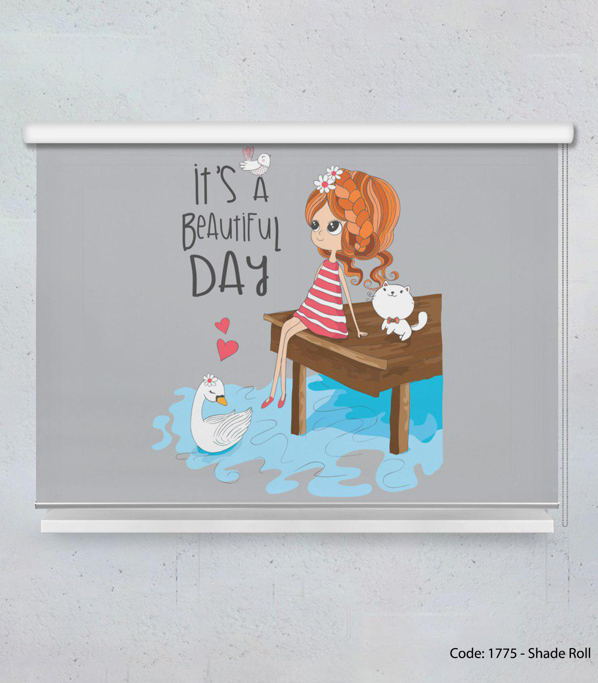 پرده شیدرول دخترانه مدل BEAUTIFUL