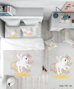 سرویس روتختی اتاق کودک تک شاخ ستاره باران