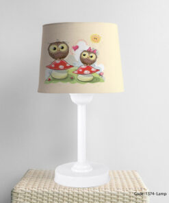 آباژور اتاق کودک مدل OWL AND MUSHROOM