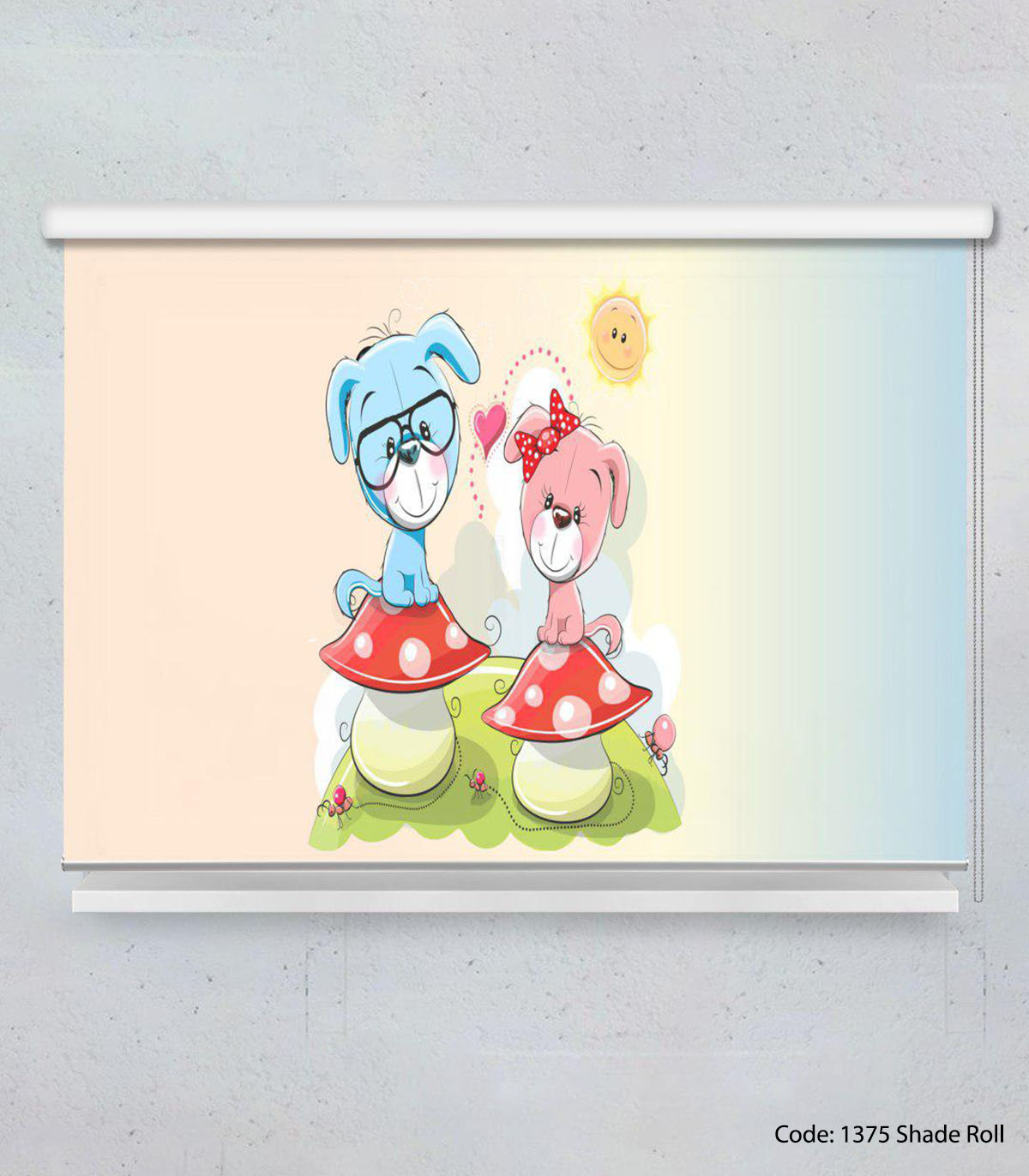 پرده شید بالارو مناسب سیمونی مدل DOGS