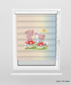 پرده زبرا اتاق کودک مدل TEDDY