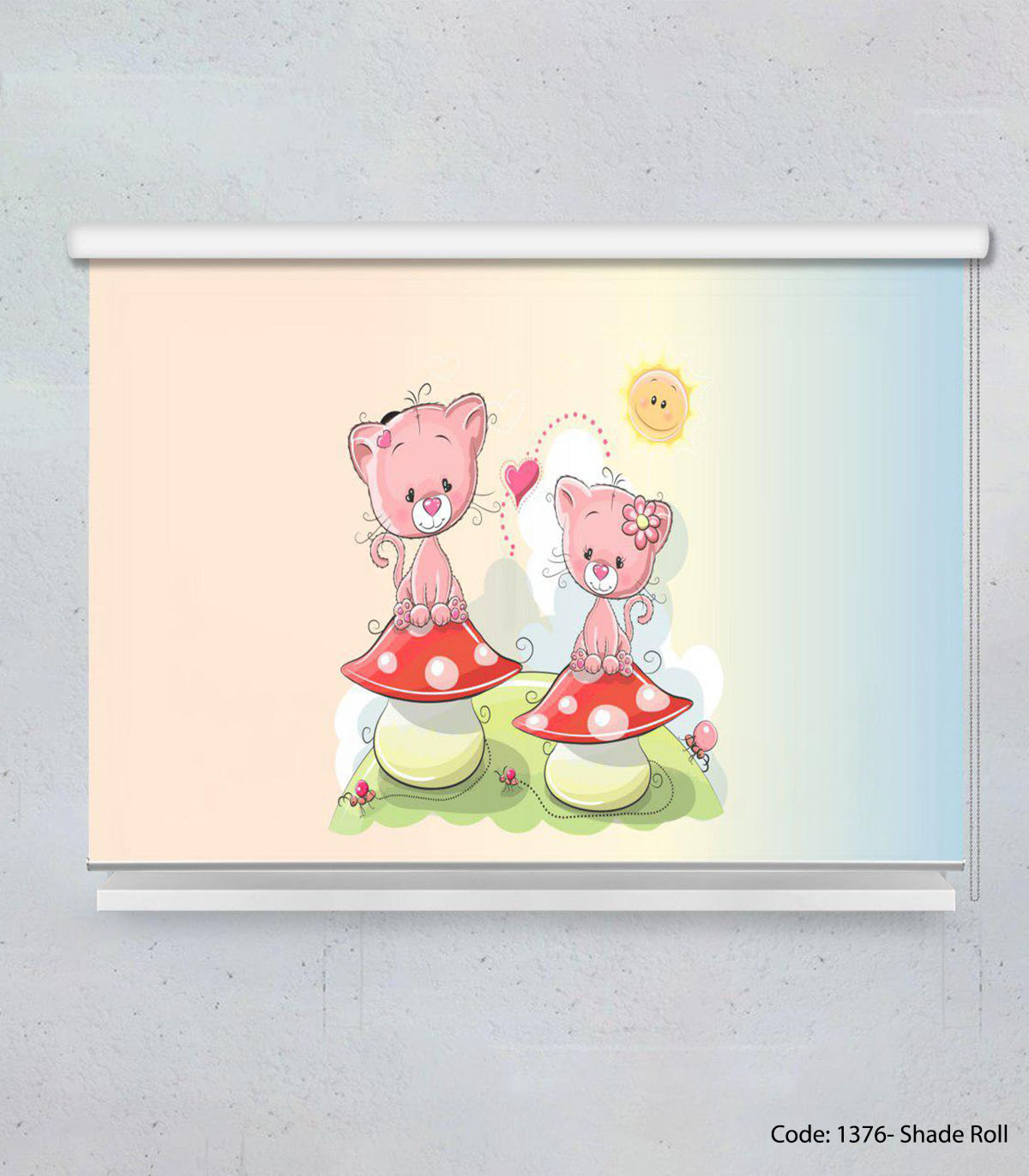 پرده شیدرول اتاق کودک مدل TEDDY