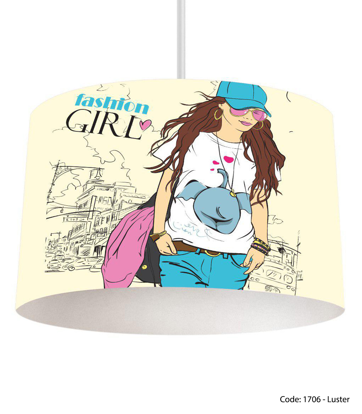 لوستر سقفی اتاق نوجوان مدل FASHION STYLE