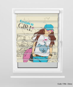 پرده زبرا اتاق نوجوان مدل FASHION STYLE