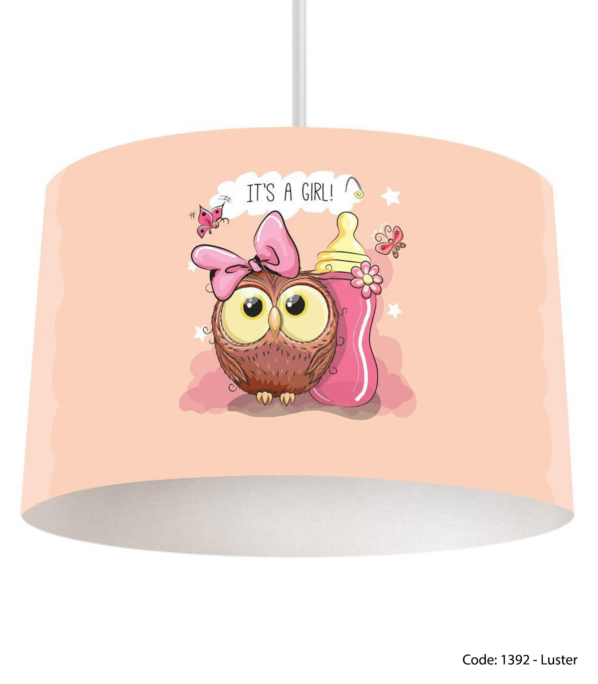 لوستر گلبهی دخترانه مدل ITS A GIRL