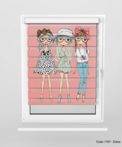 پرده زبرا نوجوان مدل 3GIRLS