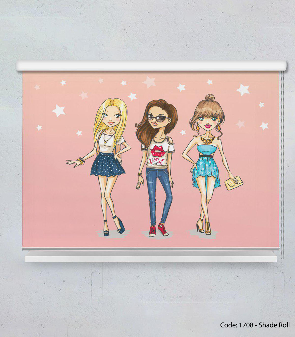 پرده شید بالارو رومیزی دخترانه نوجوان مدل STYLE