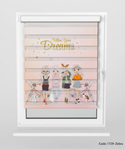 پرده زبرا اتاق نوجوان مدل 4GIRLS