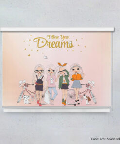 پرده شیدرول اتاق نوجوان مدل 4GIRLS