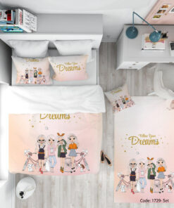 سرویس روتختی و ملحفه اتاق نوجوان مدل 4GIRLS