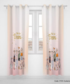 پرده پانچی اتاق نوجوان مدل 4GIRLS