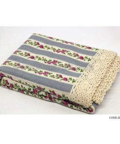 رومیزی ناهار خوری شش نفره طرح گل سرخ