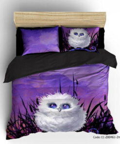 روتختی و ملحفه کشدار مدل جغد سفید