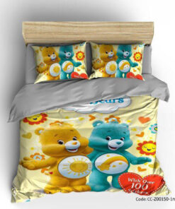 ست ملحفه کشدار و روتختی مدل خرس