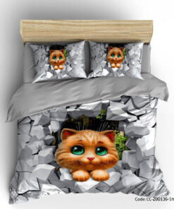 سرویس روتختی و ملحفه کشدار مدل CAT