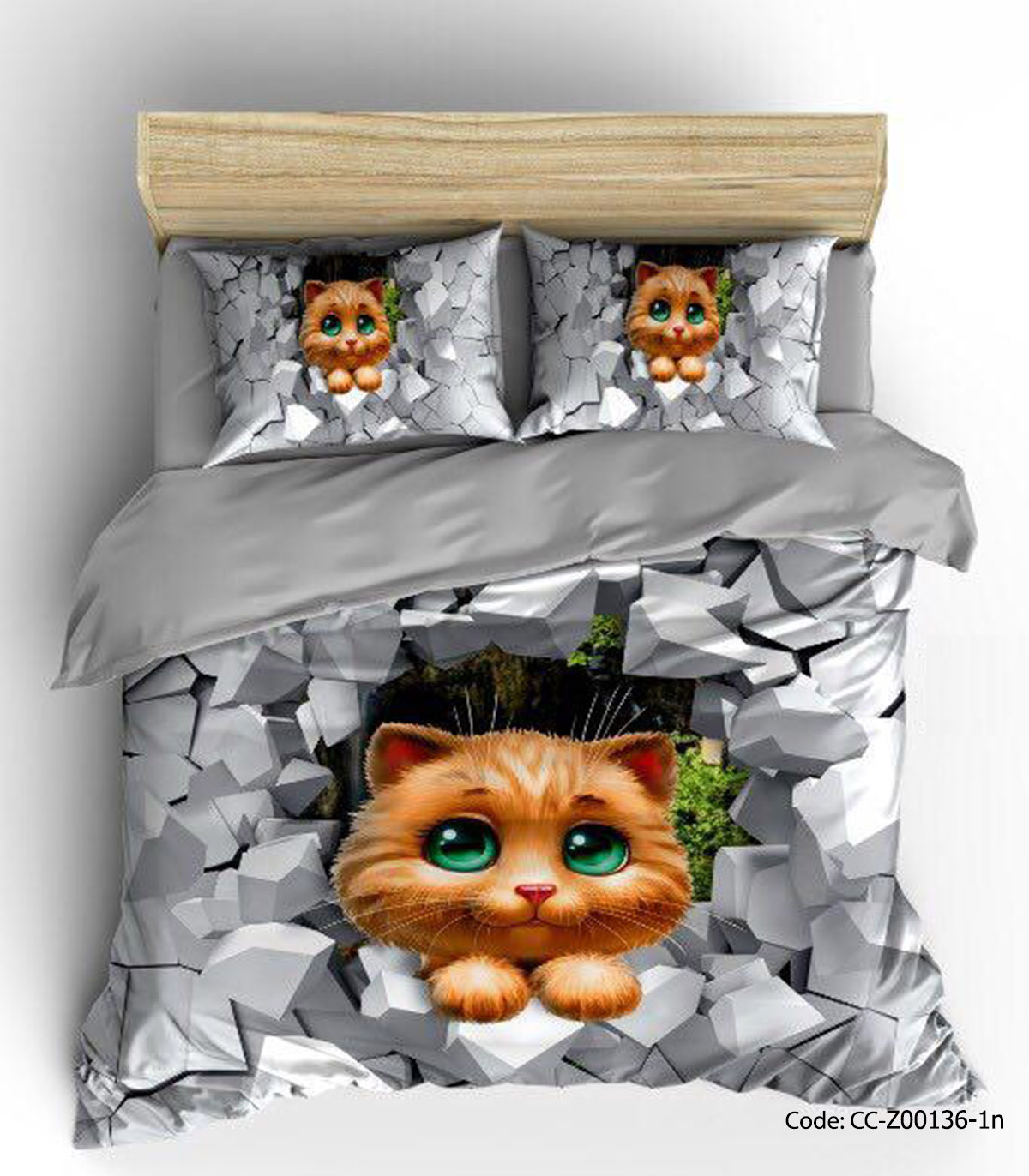 سرویس روتختی و ملحفه کشدار مدل CAT