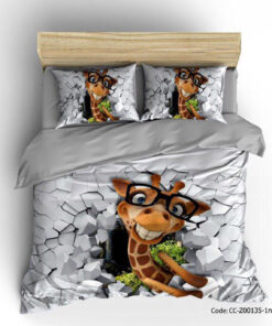 روتختی و ملحفه اتاق کودک مدل GIRAFFE