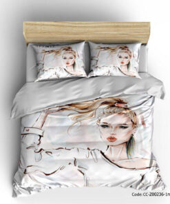 روتختی و ملحفه کشدار دخترانه مدل HAIR