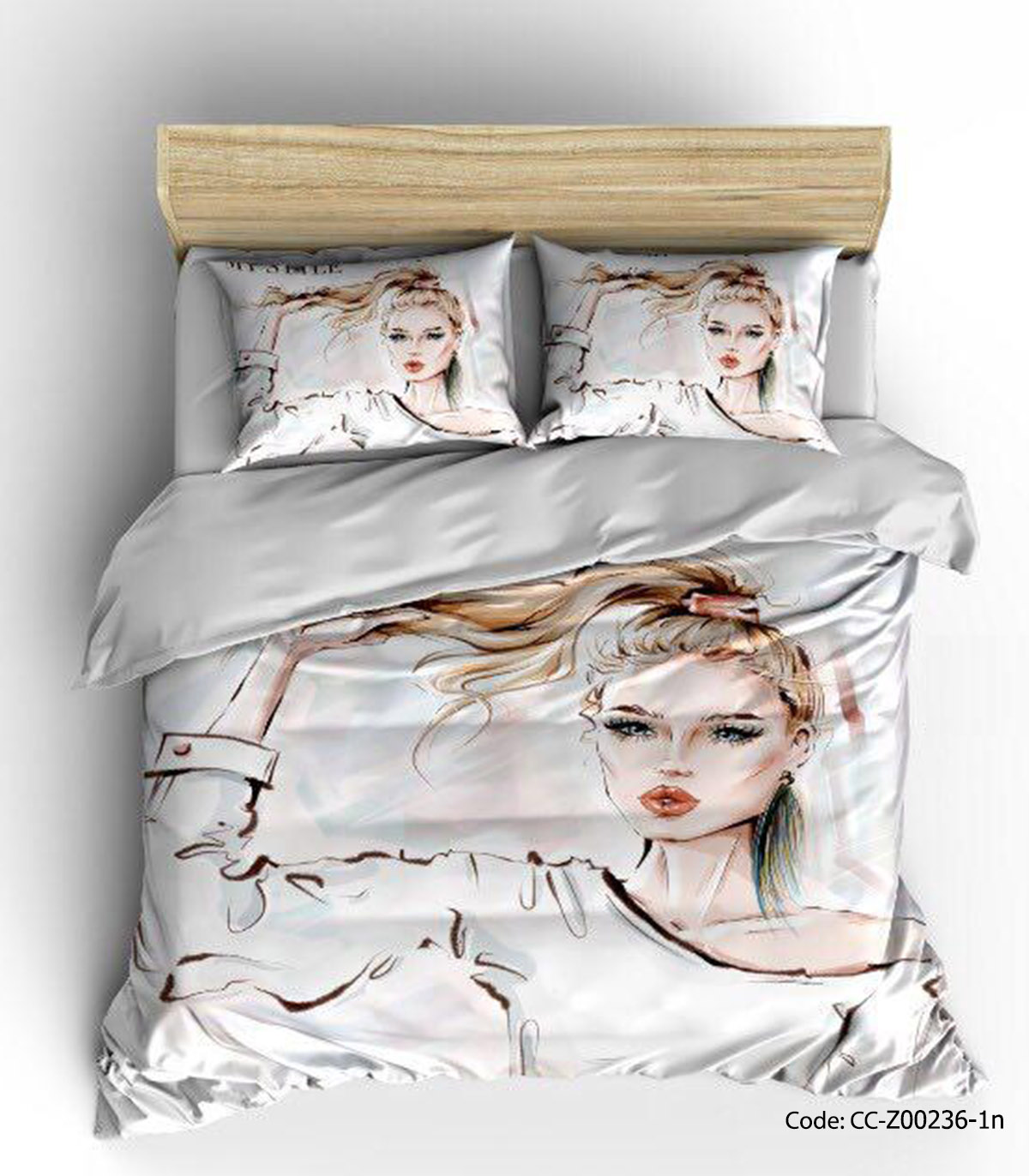 روتختی و ملحفه کشدار دخترانه مدل HAIR