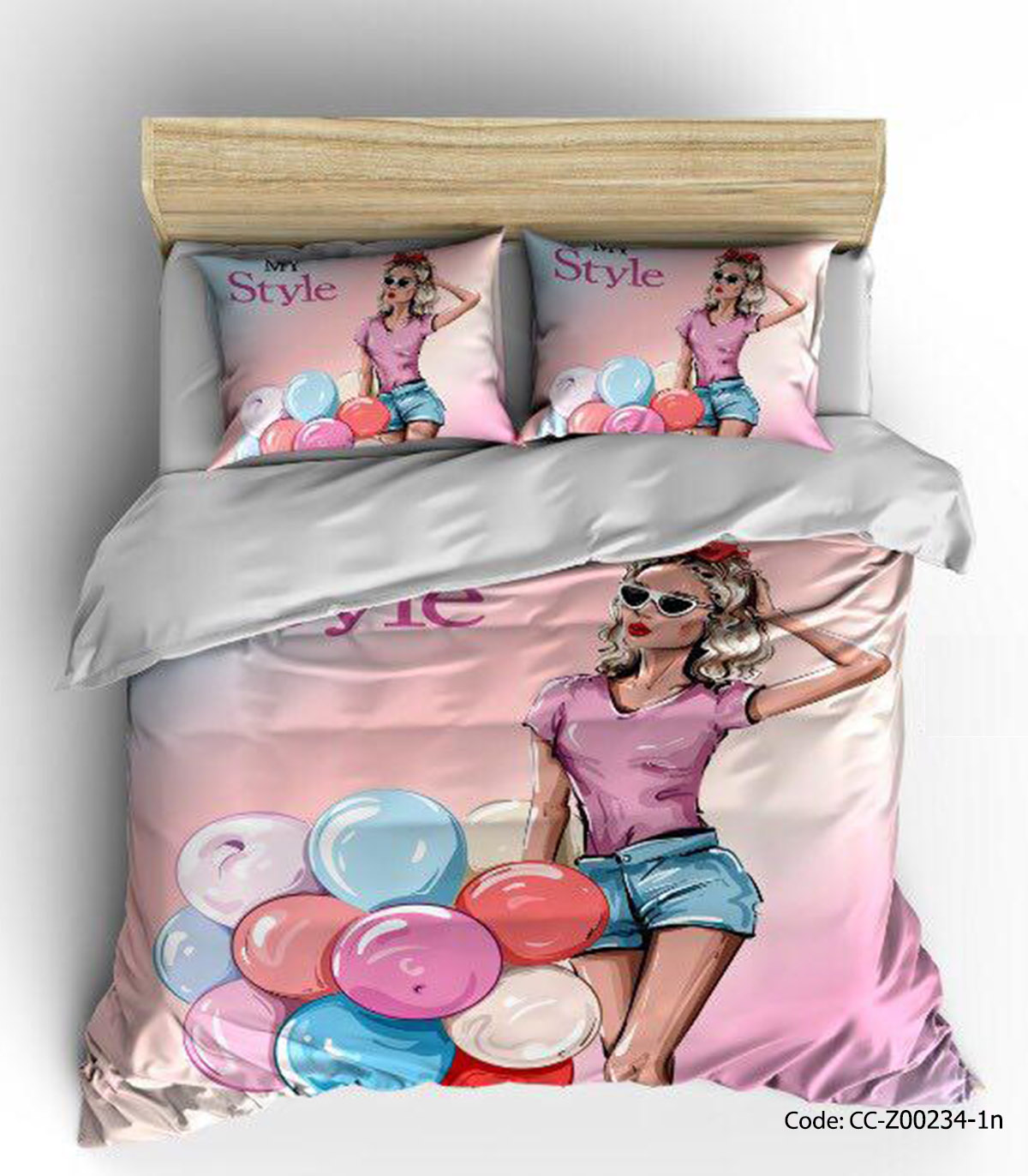 سرویس روتختی و ملحفه کشدار مدل بادکنک