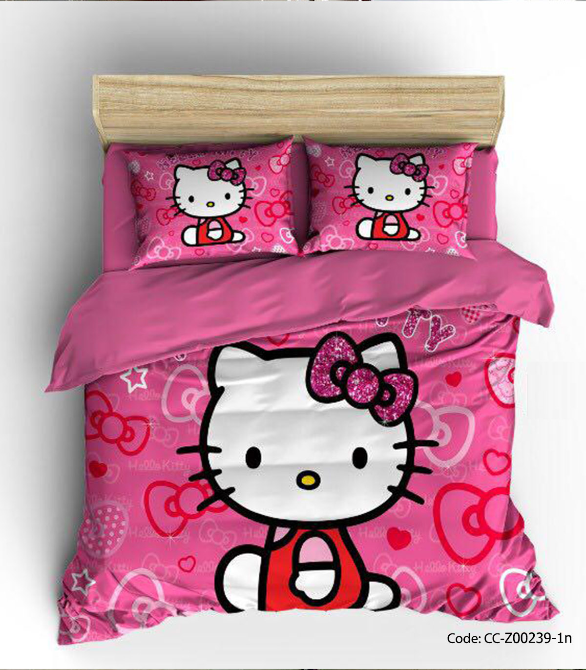 روتختی و ملحفه کشدار اتاق کودک مدل کیتی