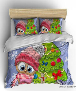 سرویس روتختی اتاق کودک مدل جغد زمستانی